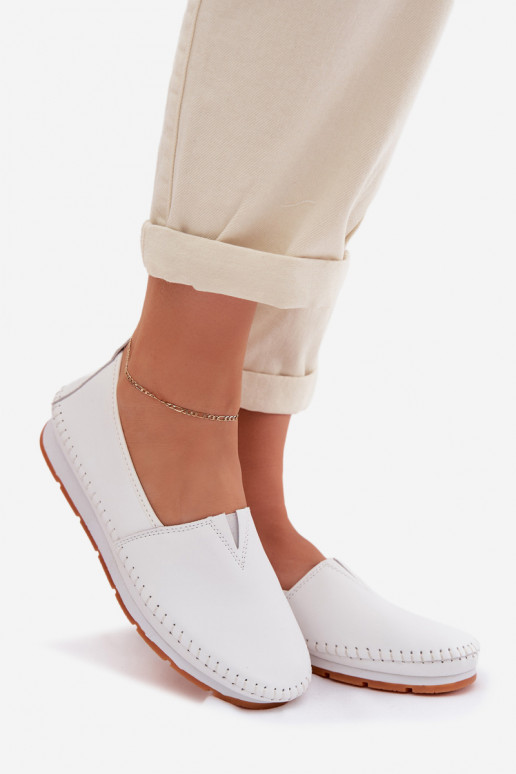 Oda batai Moteriškas S.Barski LR61-7051 baltos spalvos