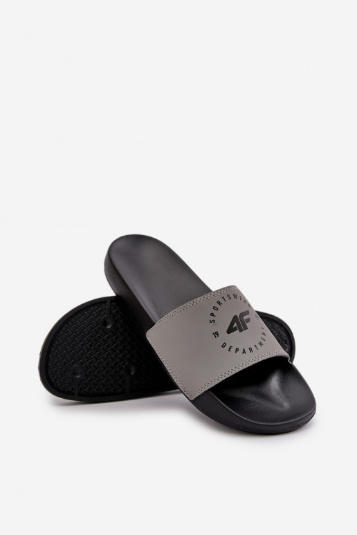 Vyriški Šlepetės 4FMM00FFLIM046-25S pilkos spalvos