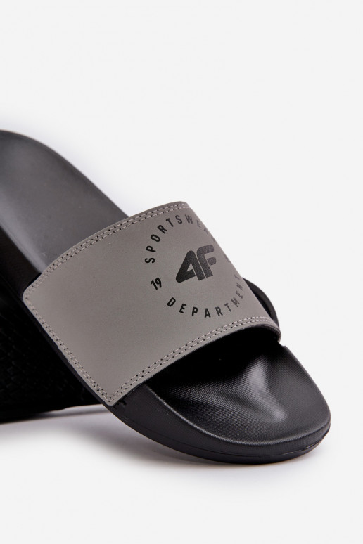 Vyriški Šlepetės 4FMM00FFLIM046-25S pilkos spalvos