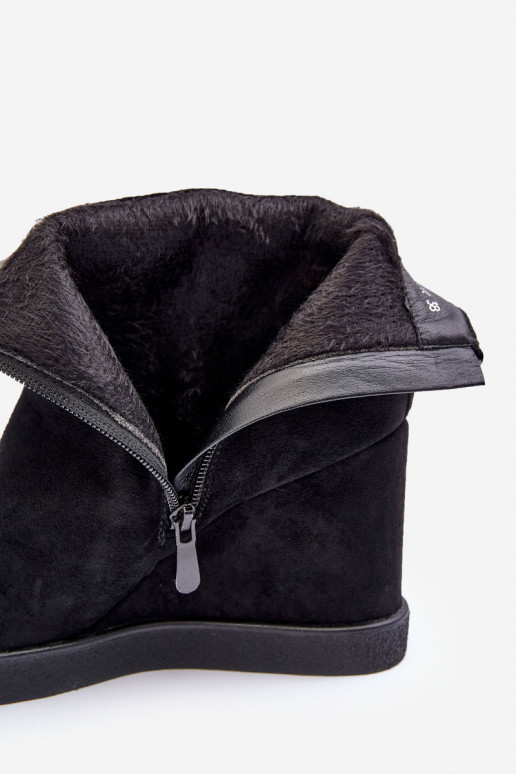 iš zomšos pašiltinti Aulinukai Ant platformos su ornamentais juodos spalvos Vere