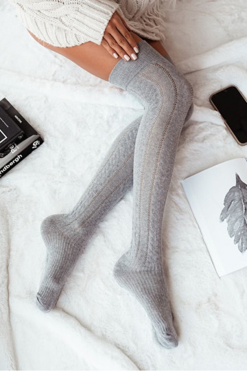 ZakolanóĮki Moteriškas su aužūro elementais INarkocz pilkos spalvos