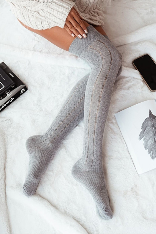 ZakolanóĮki Moteriškas su aužūro elementais INarkocz pilkos spalvos