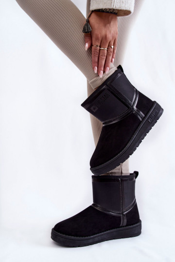 Moteriškas Įsispiriamo modelio sniego batai Big Star KK274614 juodos spalvos 2