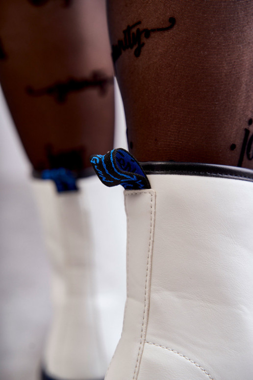 Moteriškas su dirželiais Moteriški kerziniai batai baltos spalvos Callie