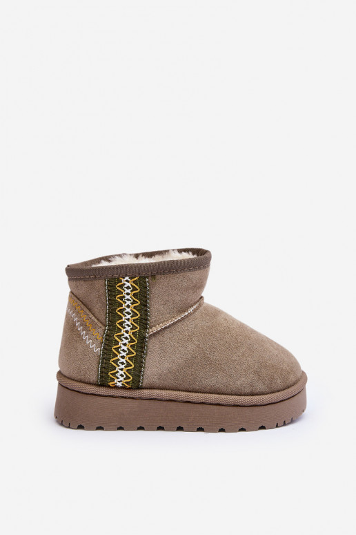 sniego batai Aulinukai pašiltinti Vaikiški žalios spalvos Leonora