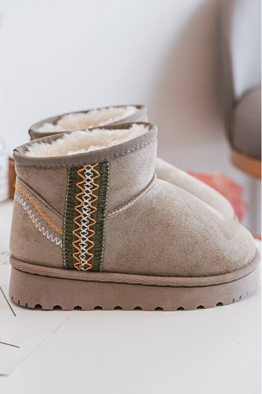 sniego batai Aulinukai pašiltinti Vaikiški žalios spalvos Leonora