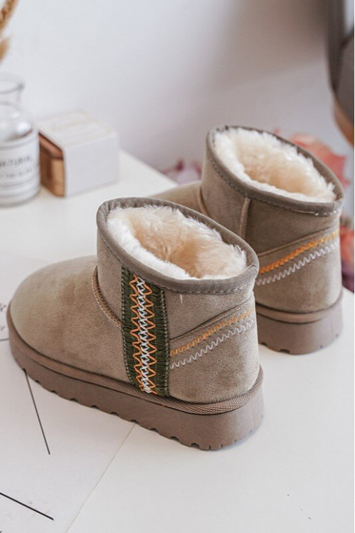 sniego batai Aulinukai pašiltinti Vaikiški žalios spalvos Leonora