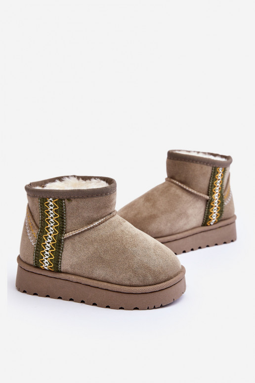 sniego batai Aulinukai pašiltinti Vaikiški žalios spalvos Leonora