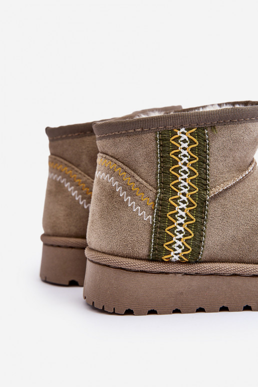 sniego batai Aulinukai pašiltinti Vaikiški žalios spalvos Leonora