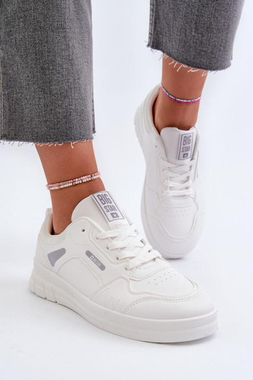 Moteriškas Sneakers modelio batai Memory Foam System Big Star NN274A483 baltos spalvos