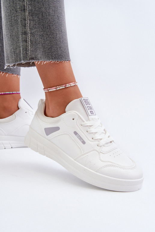 Moteriškas Sneakers modelio batai Memory Foam System Big Star NN274A483 baltos spalvos