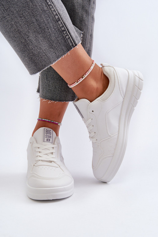 Moteriškas Sneakers modelio batai Memory Foam System Big Star NN274A483 baltos spalvos