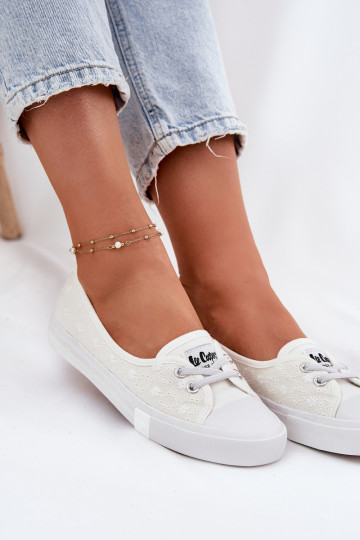 Sportbačiai Laisvalaikio bateliaisuHaftem Lee Cooper LCIN-25-31-3447L baltos spalvos