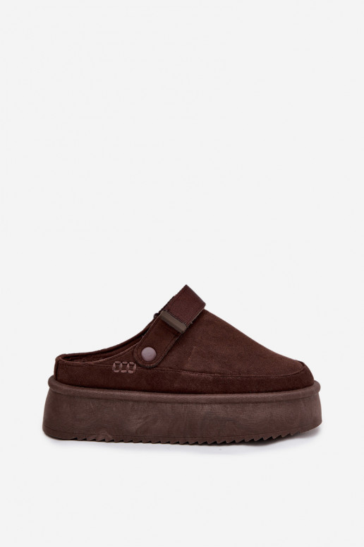 sniego batai Moteriškas su platformasusu limpančiu užsegimuem CzekoladoĮe Jorielle