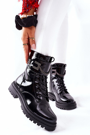 Moteriškas pašiltinti Darbiniai kulkšnies batai juodos spalvos Vanquish