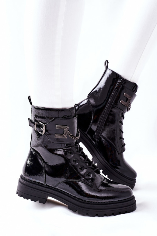 Moteriškas pašiltinti Darbiniai kulkšnies batai juodos spalvos Vanquish