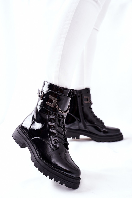 Moteriškas pašiltinti Darbiniai kulkšnies batai juodos spalvos Vanquish