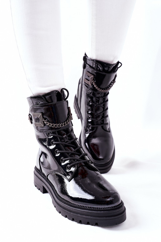 Moteriškas pašiltinti Darbiniai kulkšnies batai juodos spalvos Vanquish