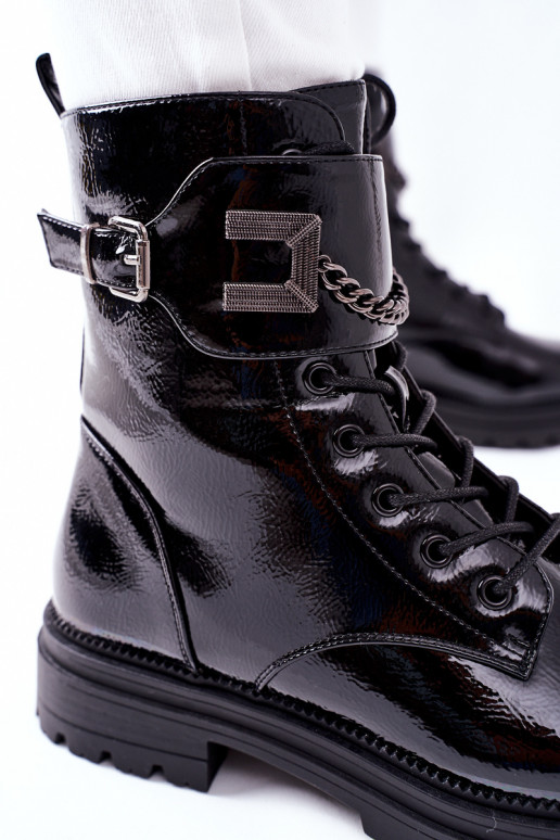 Moteriškas pašiltinti Darbiniai kulkšnies batai juodos spalvos Vanquish