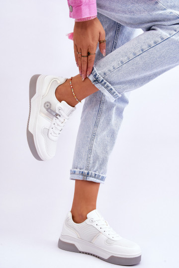 Klasikiniai sportbačiai Memory Foam System Big Star LL274A024 baltos spalvos 2