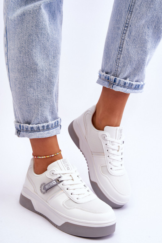 Klasikiniai sportbačiai Memory Foam System Big Star LL274A024 baltos spalvos