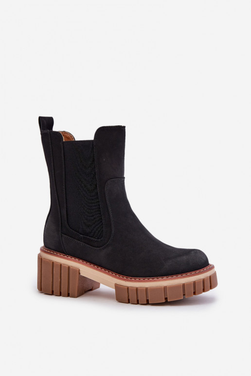 stilingi aulinukai Į Pilį pašiltinti juodos spalvos Linneviae