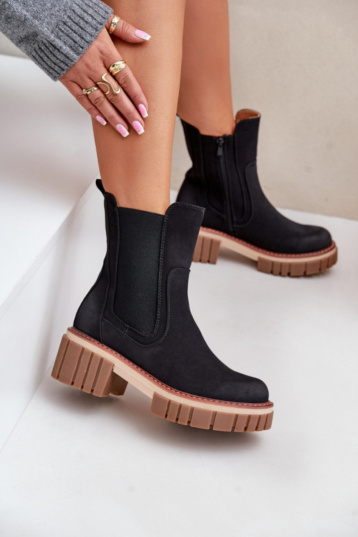 stilingi aulinukai Į Pilį pašiltinti juodos spalvos Linneviae