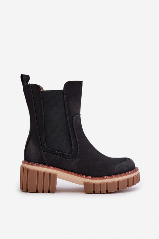 stilingi aulinukai Į Pilį pašiltinti juodos spalvos Linneviae