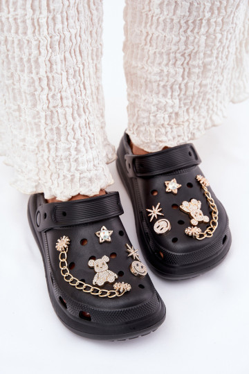 Lengvos šlepetės Moteriškos šlepetėssuPrzypinkami juodos spalvos Linaviela 2