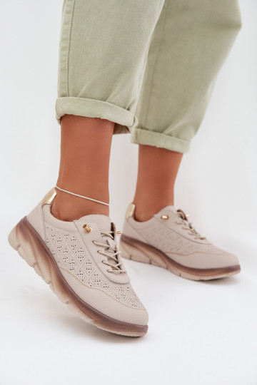 Oda iš zomšos Sneakers modelio batai Moteriškas su aužūro elementais Sergio Leone SP-002 rudos spalvos 2