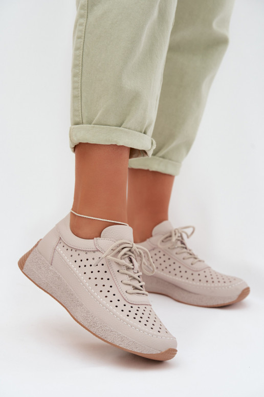 Oda batai Sneakers modelio batai Moteriškas su aužūro elementais Sergio Leone SP-013 pilkos spalvos