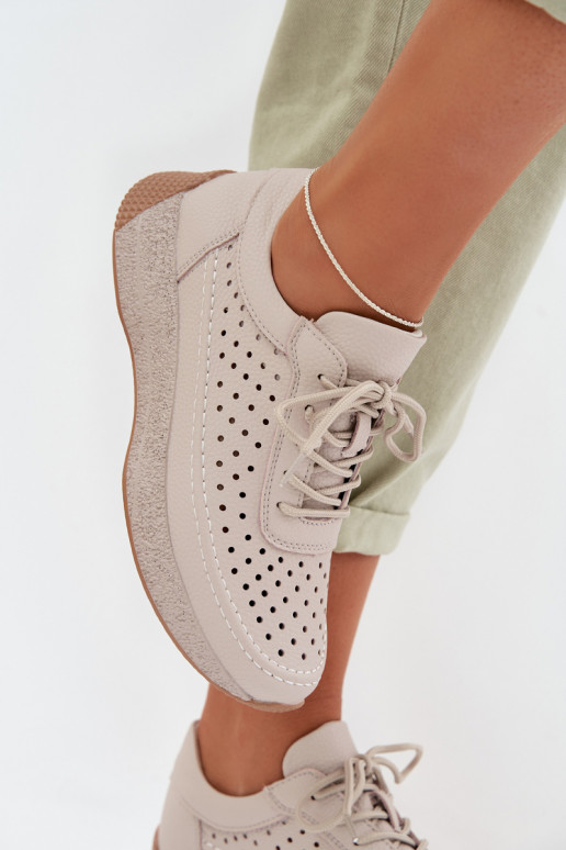 Oda batai Sneakers modelio batai Moteriškas su aužūro elementais Sergio Leone SP-013 pilkos spalvos