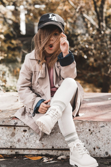 Šilti vaikiški aulinukai dramblio kaulo spalvos Dexter 2