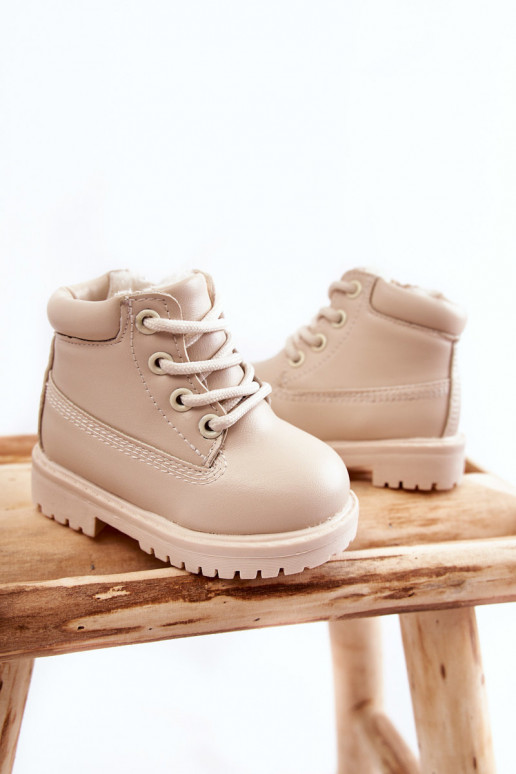 Šilti vaikiški aulinukai dramblio kaulo spalvos Dexter