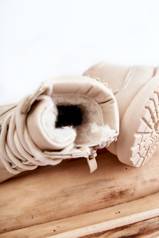 Šilti vaikiški aulinukai dramblio kaulo spalvos Dexter