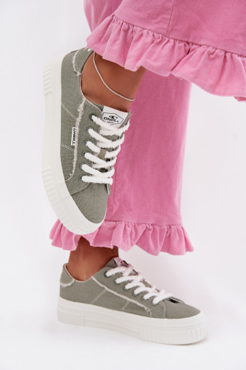 Laisvalaikio bateliai su platforma O`NEILL SPINNA C INOMEN LOIN 90261009.05Z žalios spalvos