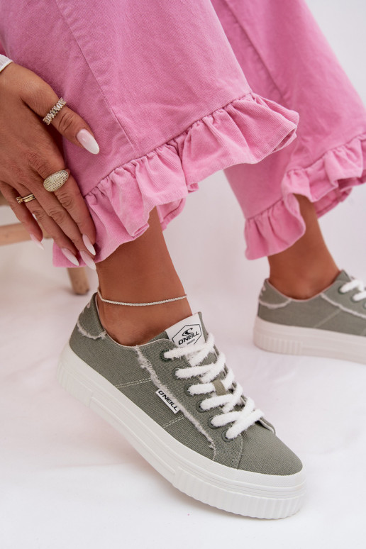 Laisvalaikio bateliai su platforma O`NEILL SPINNA C INOMEN LOIN 90261009.05Z žalios spalvos