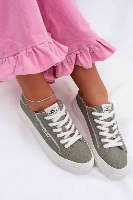 Laisvalaikio bateliai su platforma O`NEILL SPINNA C INOMEN LOIN 90261009.05Z žalios spalvos