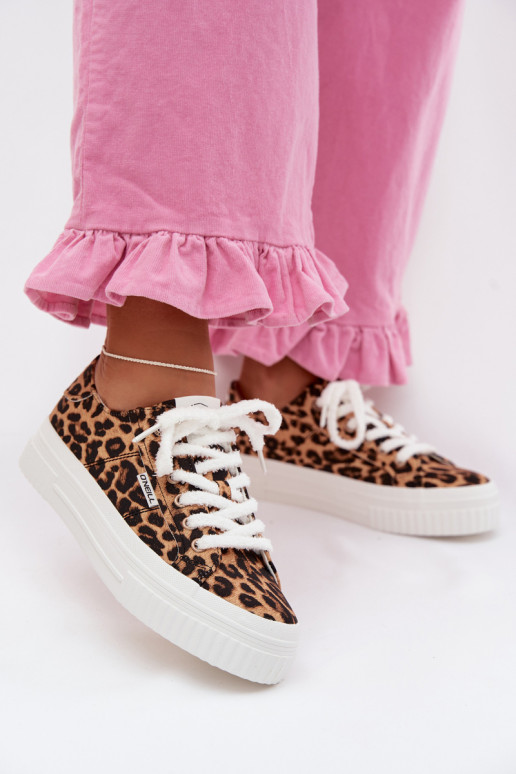 Laisvalaikio bateliai su platforma O`NEILL SPINNA C INOMEN LOIN 90261009.92A su leopardo kailio raštais