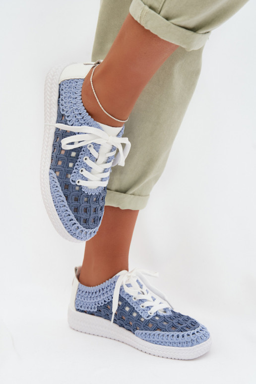 su raštais Oda batai Moteriškas D&A GR61-5951 mėlynos spalvos