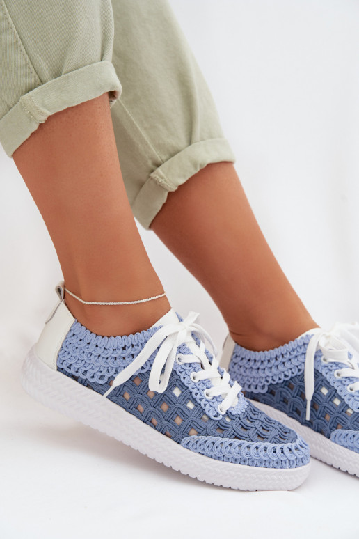 su raštais Oda batai Moteriškas D&A GR61-5951 mėlynos spalvos