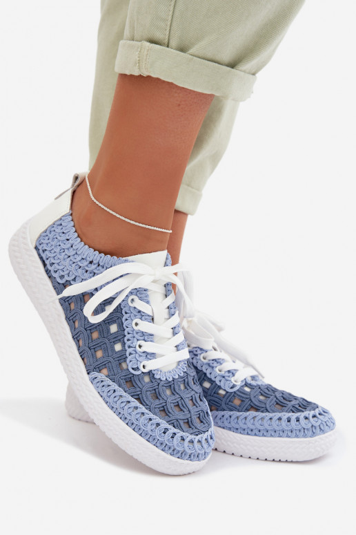 su raštais Oda batai Moteriškas D&A GR61-5951 mėlynos spalvos