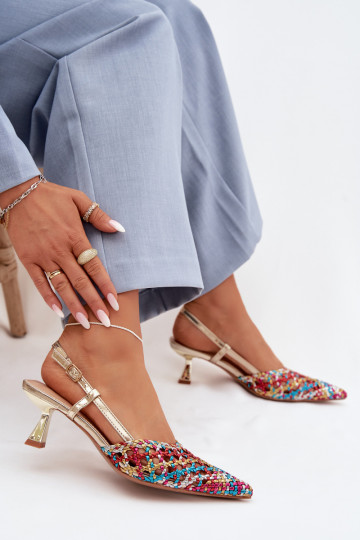 raštuotos basutės Moteriškas su kulniukais įvairių spalvų Selinae