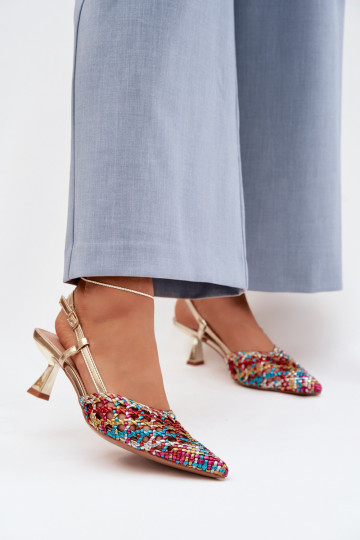 raštuotos basutės Moteriškas su kulniukais įvairių spalvų Selinae 2