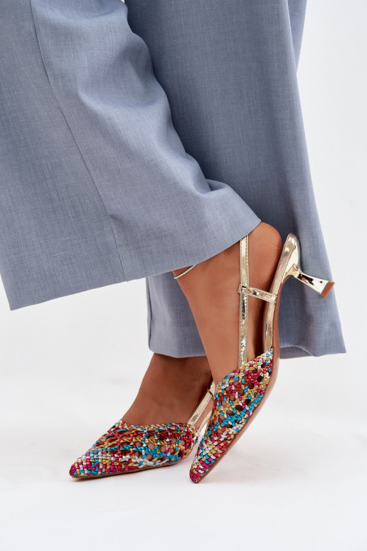 raštuotos basutės Moteriškas su kulniukais įvairių spalvų Selinae