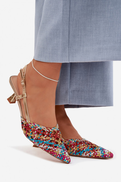 raštuotos basutės Moteriškas su kulniukais įvairių spalvų Selinae