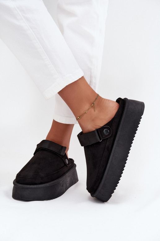 sniego batai Moteriškas su platformasusu limpančiu užsegimuem juodos spalvos Jorielle