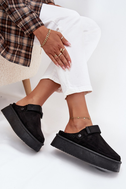 sniego batai Moteriškas su platformasusu limpančiu užsegimuem juodos spalvos Jorielle