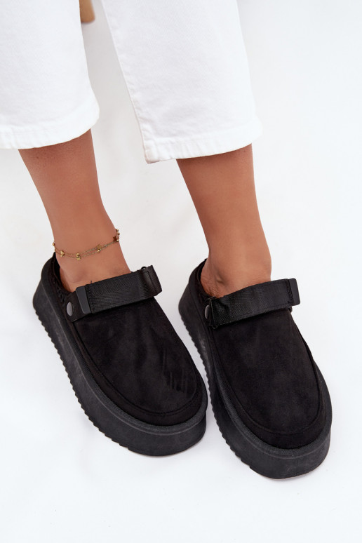 sniego batai Moteriškas su platformasusu limpančiu užsegimuem juodos spalvos Jorielle