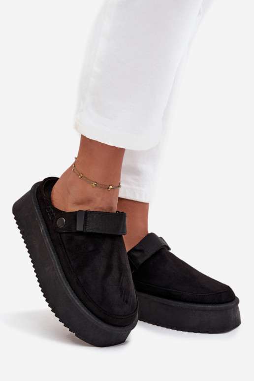 sniego batai Moteriškas su platformasusu limpančiu užsegimuem juodos spalvos Jorielle